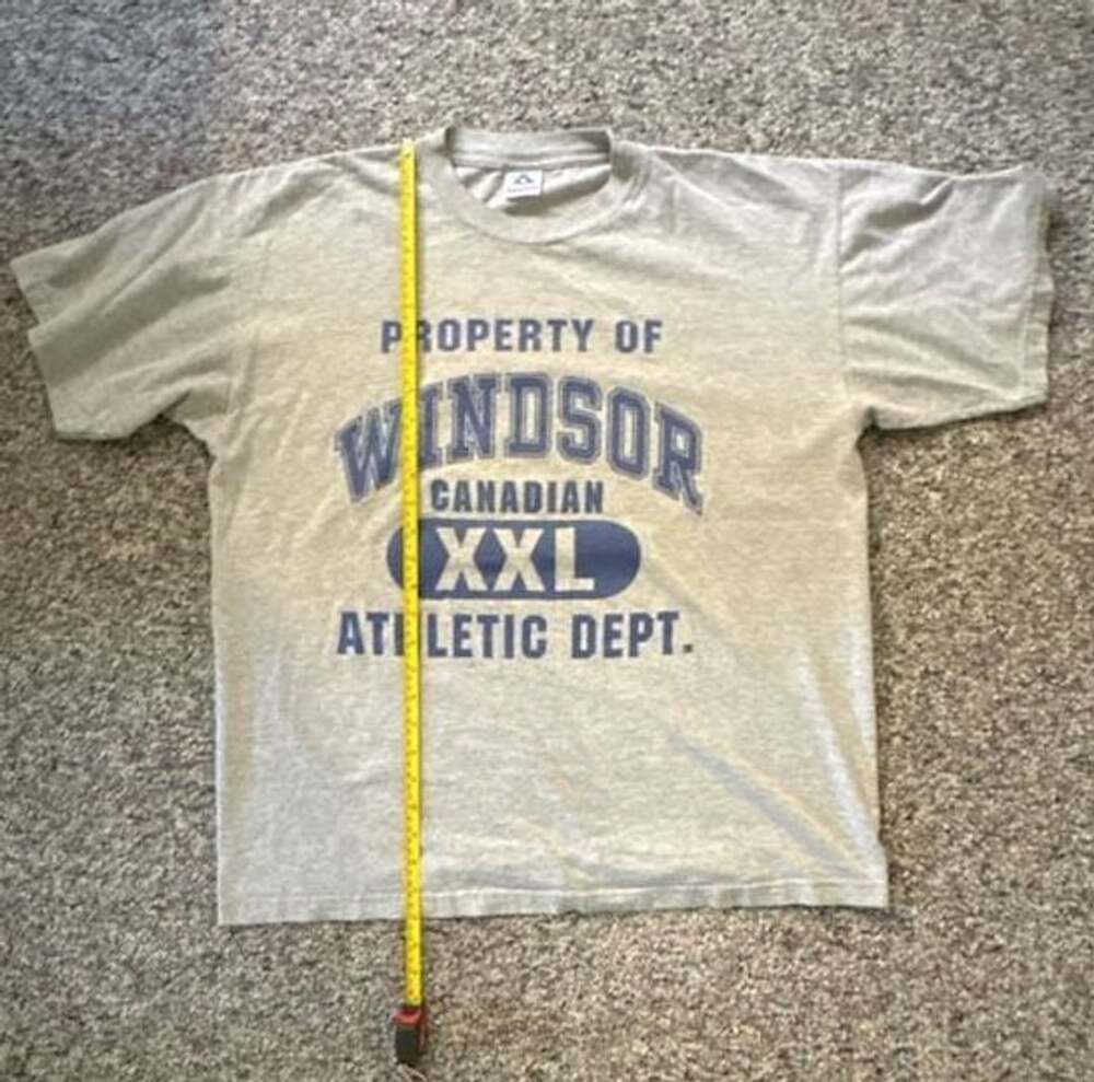 Alstyle Windsor Canadian Athletic Dept T-Shirt Size Large Gray Cotton